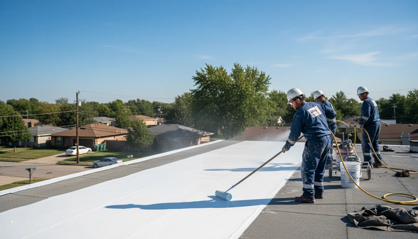 Commercial roof coating in Ridge Farm, IL near me